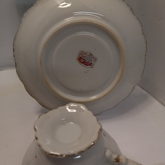 VTGE 12Pc. UCAGCO Demitasse Moss Rose China Teacups and Saucers Collectible - Picture 9 of 12